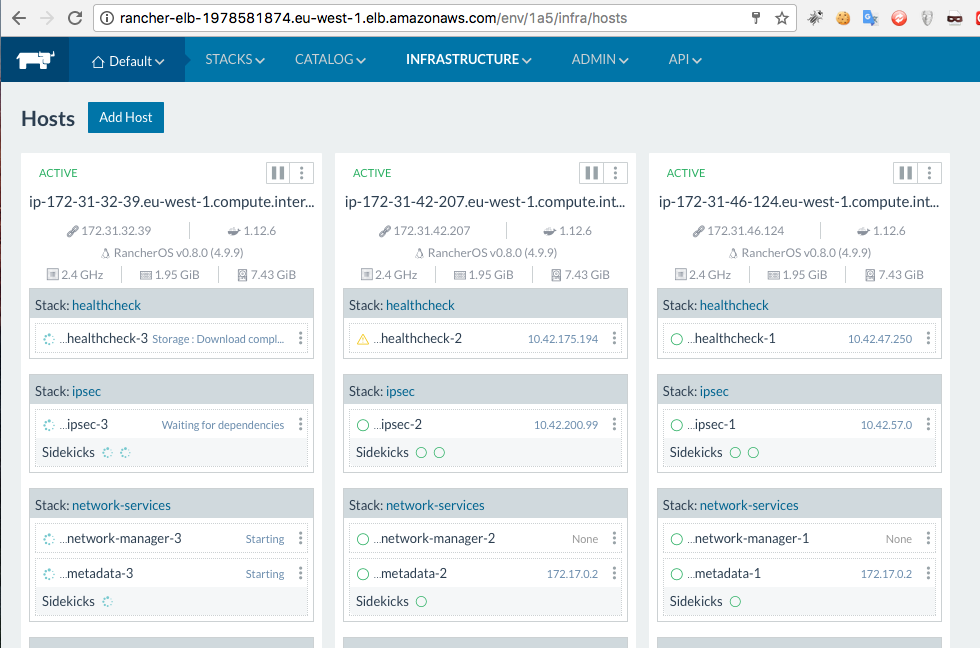 Rancher active host